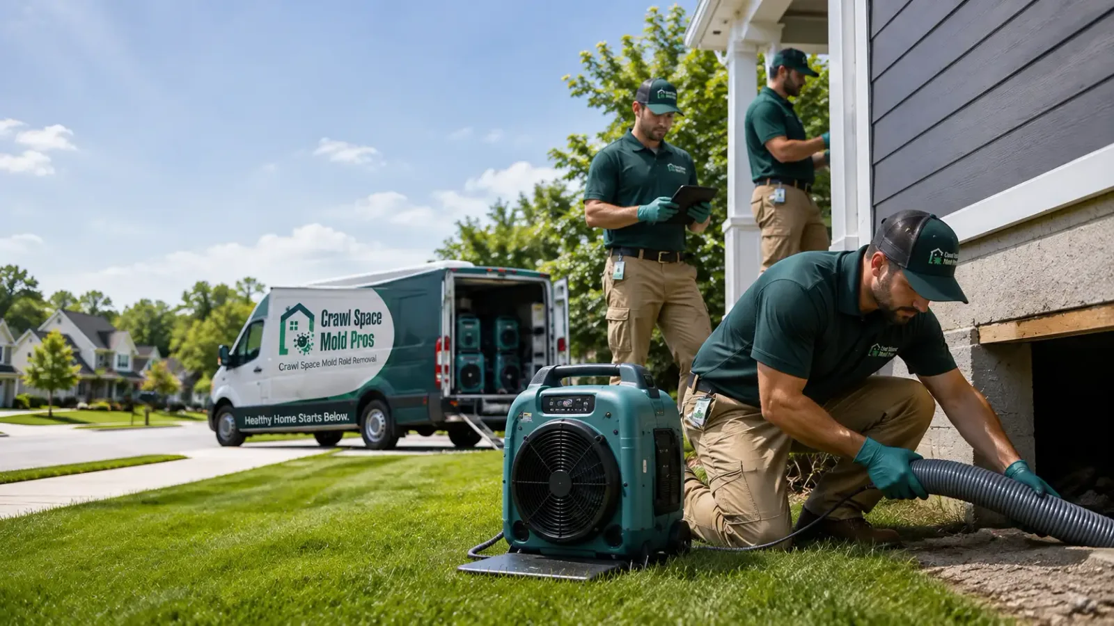 Crawl Space Mold Removal in Rochert, MN